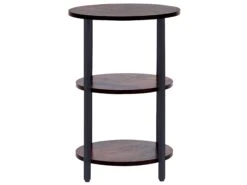 Side Table Dark Wood With Black TOLAR -Home Furniture undef src sa picid 824245 type whitesh image