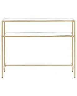 Glass Top Console Table Gold ALINE -Home Furniture undef src sa picid 824258 type whitesh image