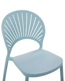 Set Of 4 Plastic Dining Chairs Blue OSTIA -Home Furniture undef src sa picid 825358 type whitesh image