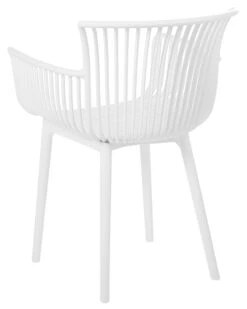 Set Of 4 Plastic Dining Chairs White PESARO -Home Furniture undef src sa picid 825423 type whitesh image
