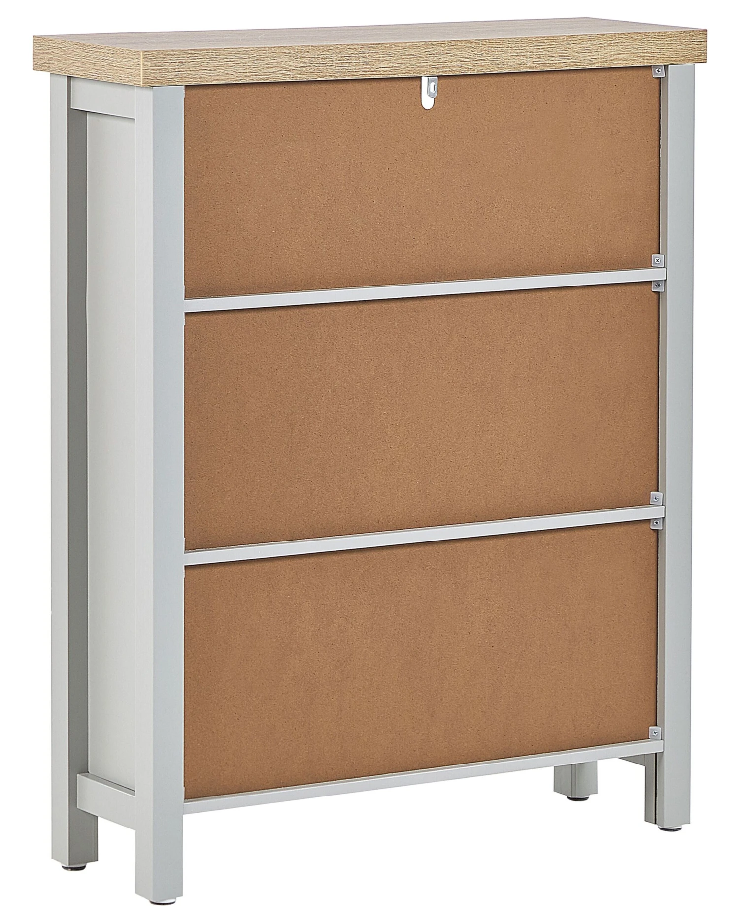 3 Tier Bookcase Grey CLIO - Image 4
