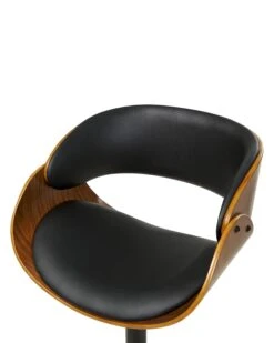 Swivel Bar Stool Dark Wood With Black BAKU II -Home Furniture undef src sa picid 827965 type whitesh image