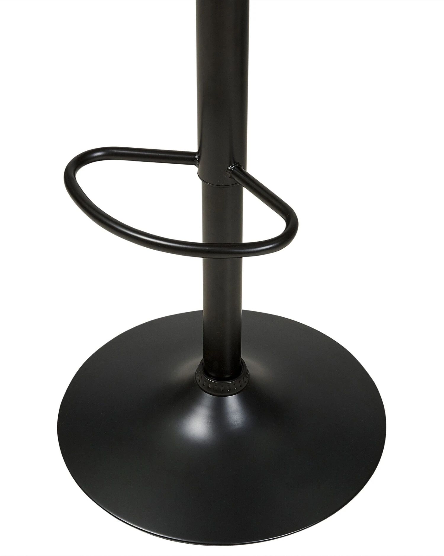 Swivel Bar Stool Dark Wood With Black BAKU II - Image 6