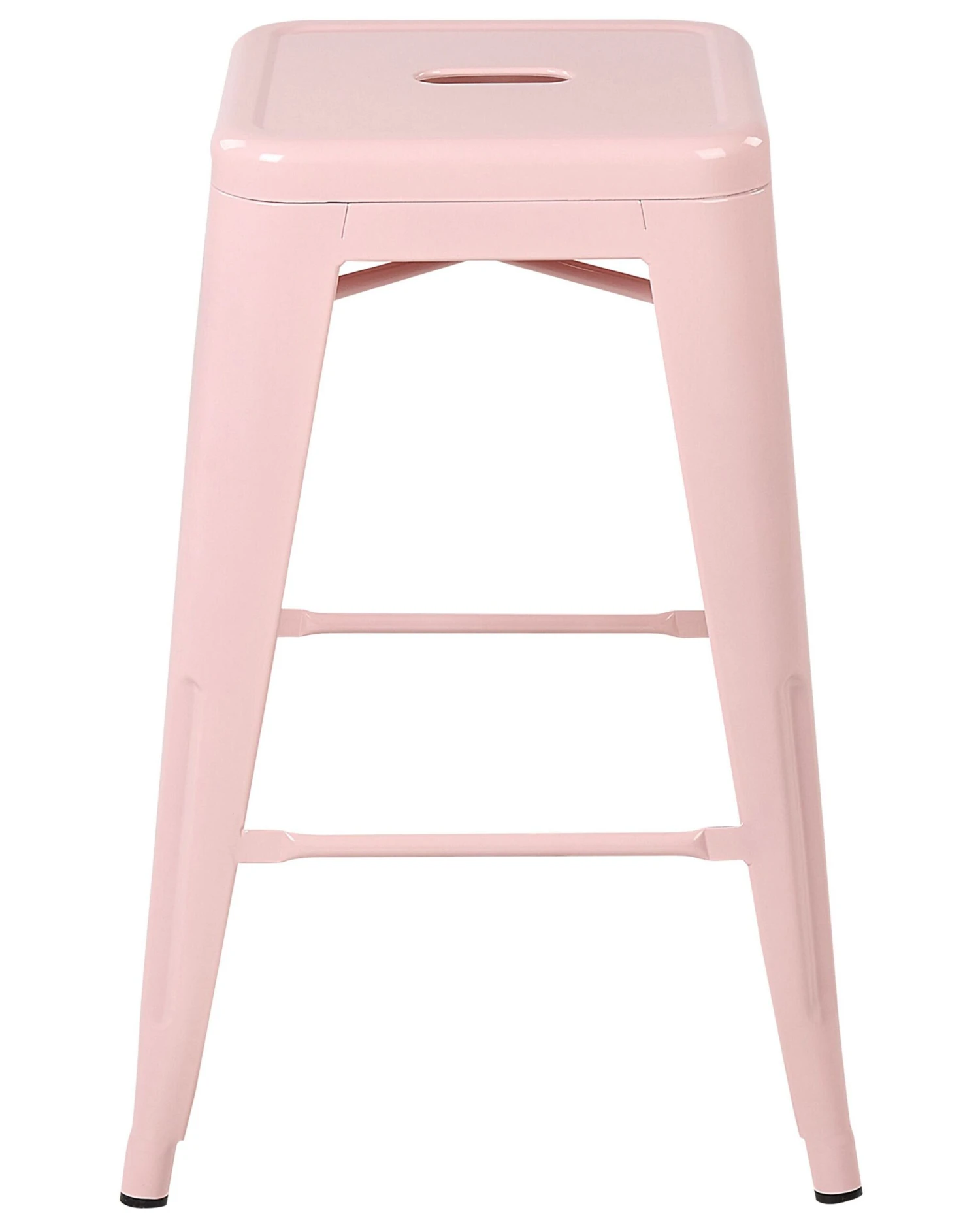 Set Of 2 Metal Stools 60 Cm Pink CABRILLO - Image 4