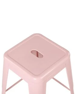 Set Of 2 Metal Stools 76 Cm Pink CABRILLO -Home Furniture undef src sa picid 828628 type whitesh image