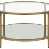 Glass Top Coffee Table With Mirrored Shelf Gold BIRNEY 2 Glass Top Coffee Table With Mirrored Shelf Gold BIRNEY -Home Furniture undef src sa picid 829602 type whitesh image