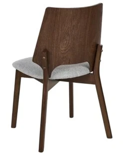 Set Of 2 Dining Chairs Dark Wood And Grey ABEE -Home Furniture undef src sa picid 837179 type whitesh image