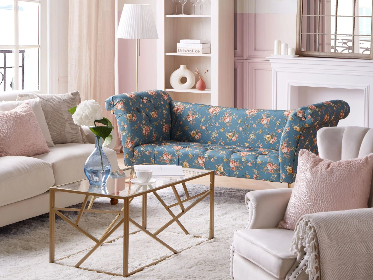 Glass Top Coffee Table Gold ORLAND - Image 3