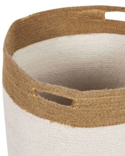 Set Of 2 Cotton Baskets White And Beige KARDH -Home Furniture undef src sa picid 838001 type whitesh image