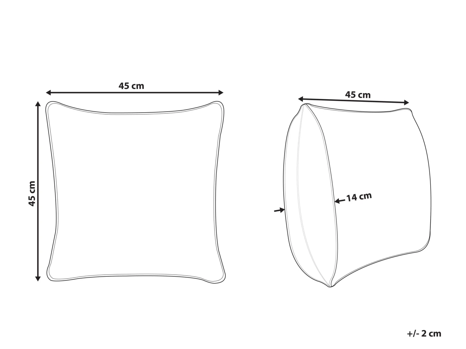 Tufted Cotton Cushion 45 X 45 Cm Blue RHOEO - Image 6