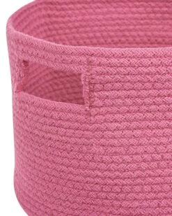 Set Of 2 Cotton Baskets Pink CHINIOT -Home Furniture undef src sa picid 840476 type whitesh image