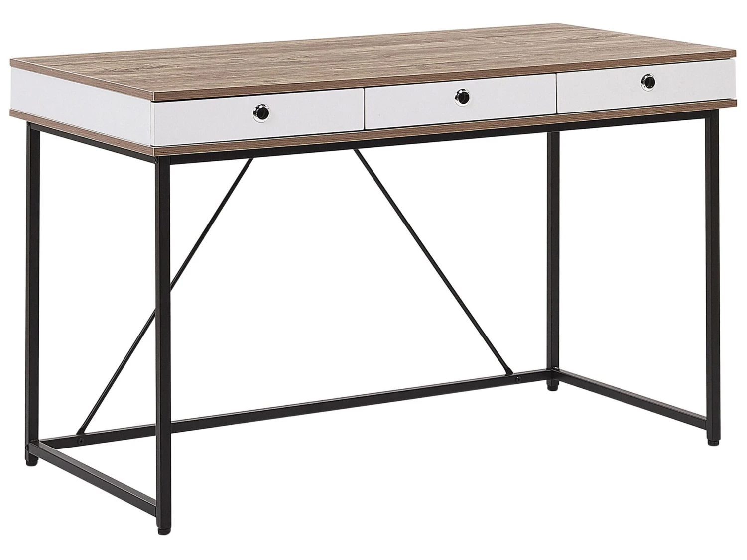 Home Office Set Light Wood And Black FOSTER/HINTON - Image 4