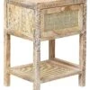 Rattan 1 Drawer Bedside Table Light Wood ESTO -Home Furniture undef src sa picid 845544 type whitesh image