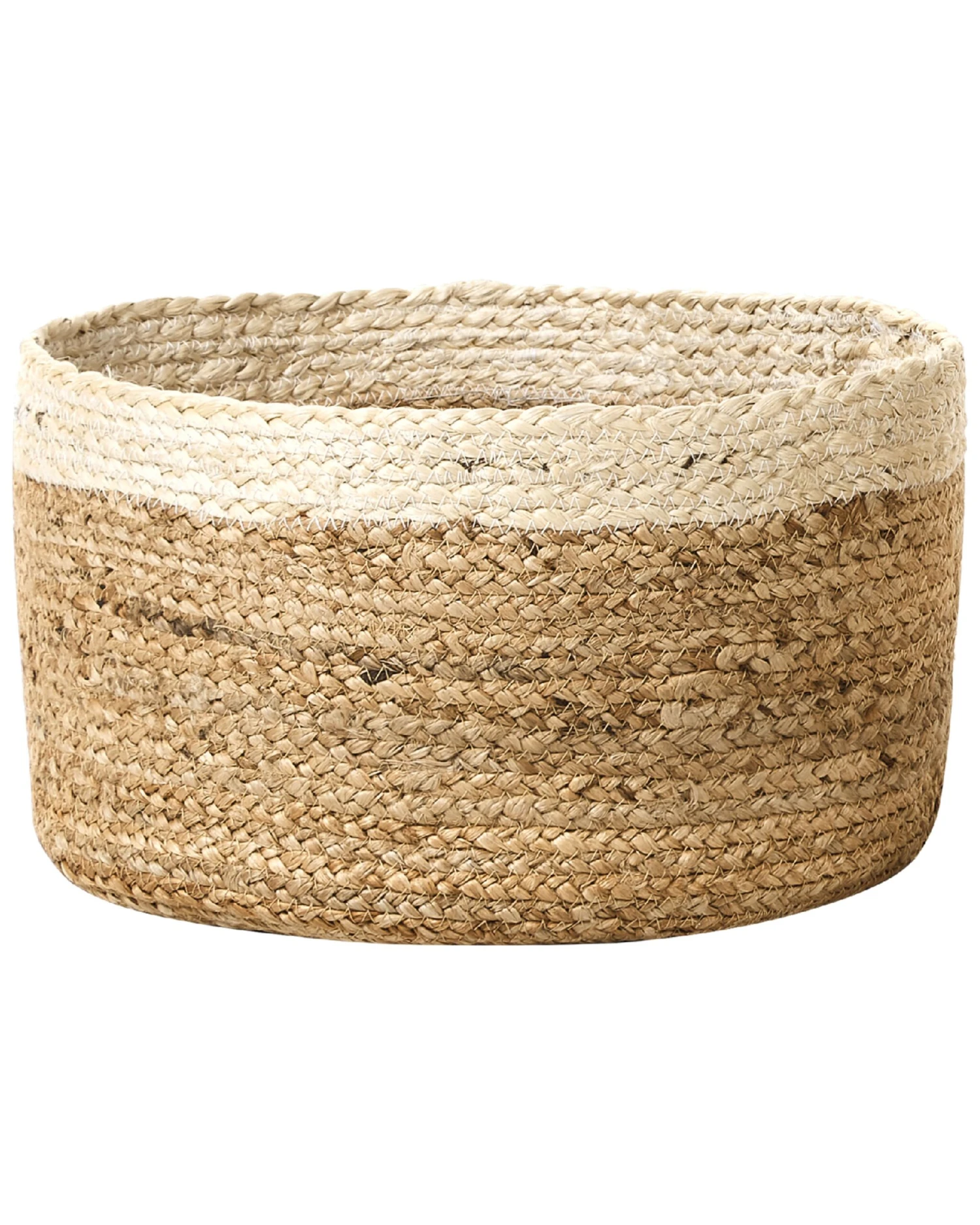 Set Of 3 Jute Baskets Natural And Beige TAJORI - Image 4