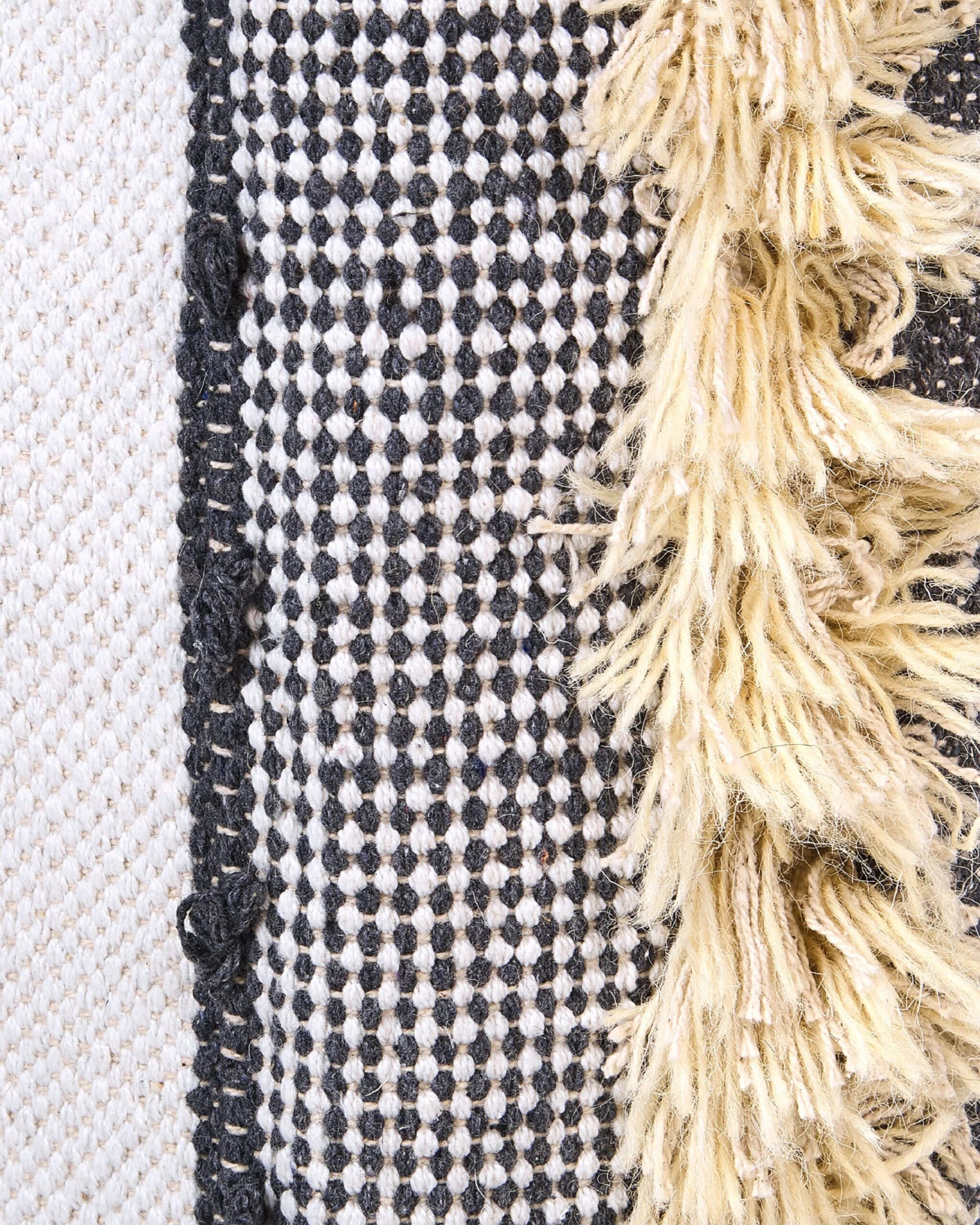 Set Of 2 Cotton Baskets Beige And Grey KOTKAI - Image 6