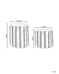 Set Of 2 Cotton Baskets Beige KAKKI -Home Furniture undef src sa picid 846398 type whitesh image