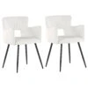 Set Of 2 Velvet Dining Chairs White SANILAC -Home Furniture undef src sa picid 847140 type whitesh image