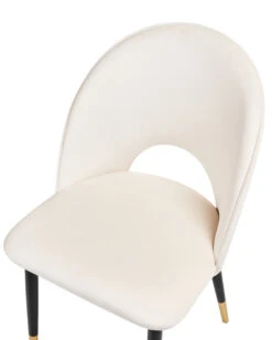 Set Of 2 Velvet Dining Chairs Beige MAGALIA 16 Set Of 2 Velvet Dining Chairs Beige MAGALIA -Home Furniture undef src sa picid 847681 type whitesh image