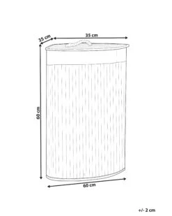 Bamboo Basket With Lid Dark Wood MATARA -Home Furniture undef src sa picid 849059 type whitesh image