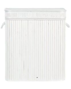 Bamboo Basket With Lid White KALTHOTA -Home Furniture undef src sa picid 849151 type whitesh image