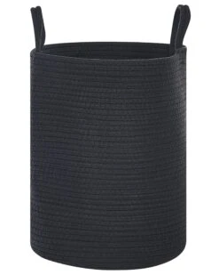 Set Of 2 Cotton Baskets Black SARYK 12 Set Of 2 Cotton Baskets Black SARYK -Home Furniture undef src sa picid 849435 type whitesh image