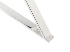 Glass Top Dining Table 120 X 70 Cm White And Silver ATTICA -Home Furniture undef src sa picid 850497 type whitesh image