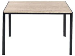 Dining Table 120 X 80 Cm Light Wood With Black NEWFIELD -Home Furniture undef src sa picid 850665 type whitesh image