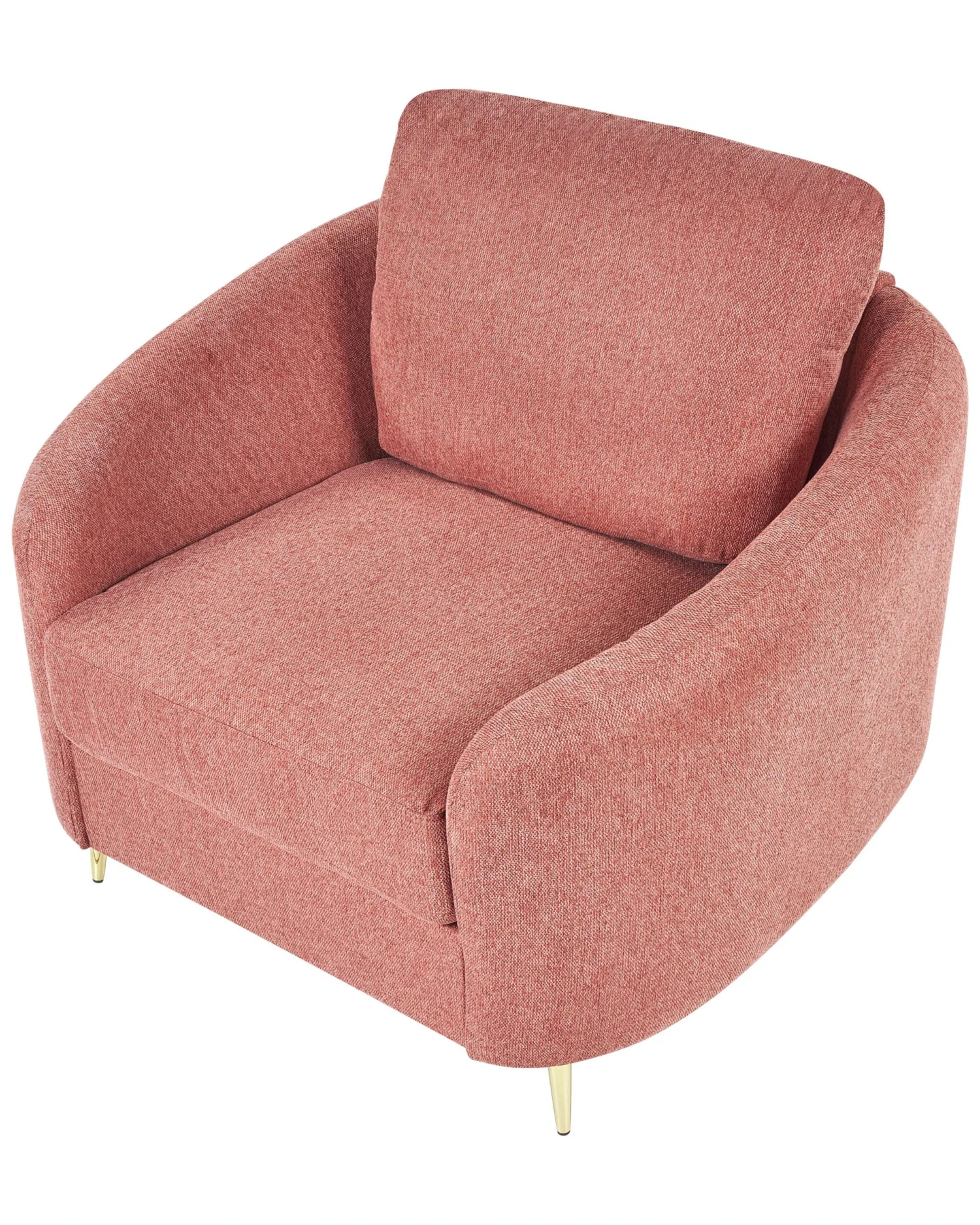 Fabric Armchair Pink TROSA - Image 7