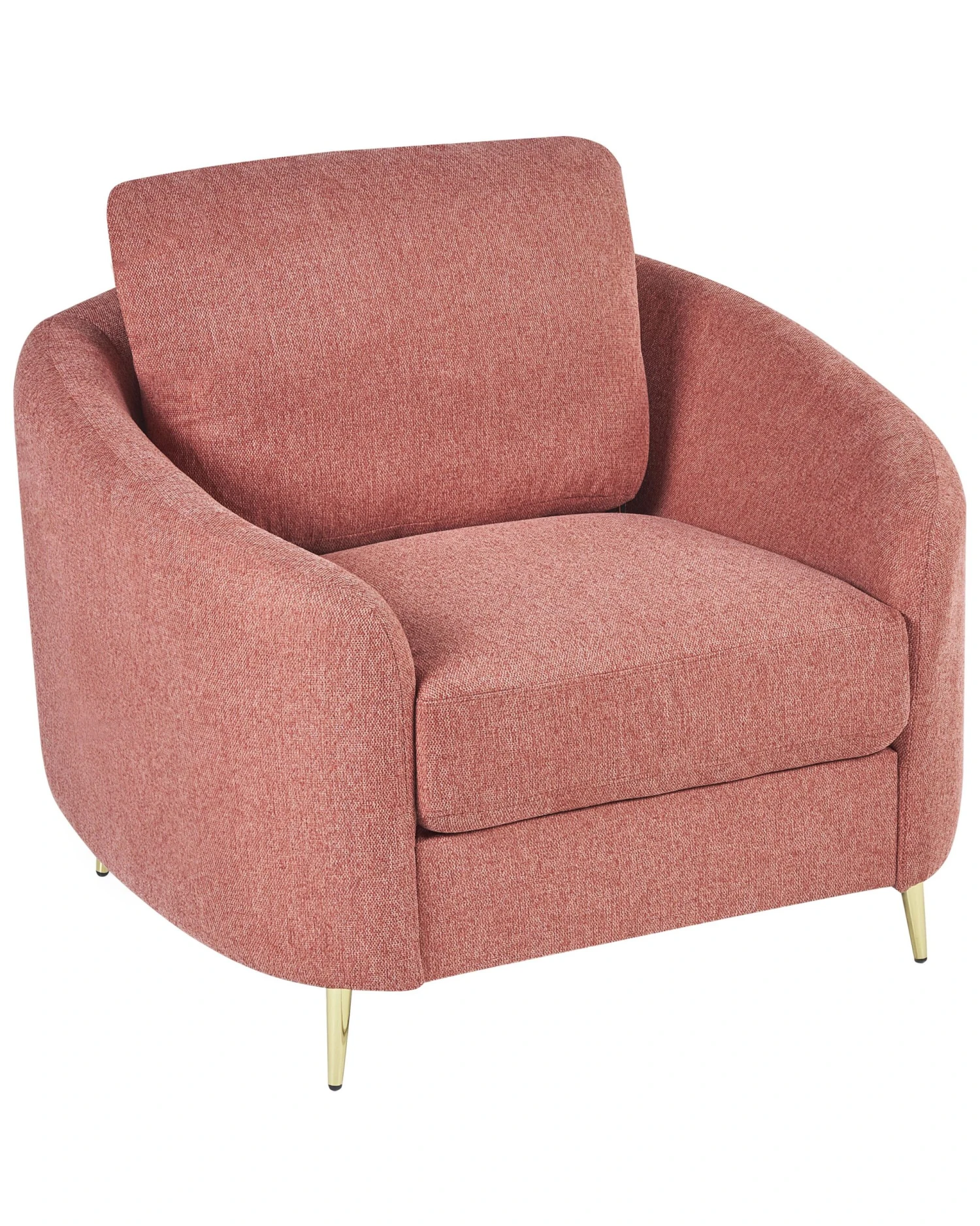 Fabric Armchair Pink TROSA - Image 4