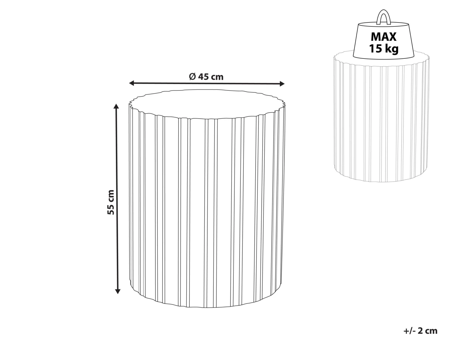 Side Table White DEULI 8 Side Table White DEULI - Image 6