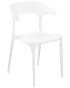 Set Of 8 Dining Chairs White GUBBIO -Home Furniture undef src sa picid 853005 type whitesh image