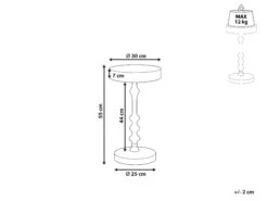 Metal Side Table Black ATAPO -Home Furniture undef src sa picid 854367 type whitesh image